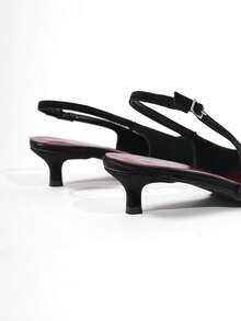 2026夏季新款小猫跟露趾高跟鞋黑色高跟鞋办公鞋