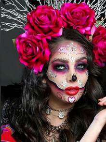 TendenciaSet Halloween:3 Pegatinas Pedrería + Paleta Colores + SangreCalidad premium - 1 - Ver 3