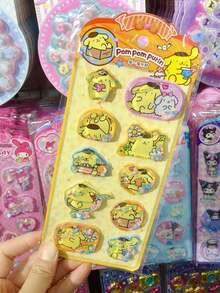 1pc Cartoon 3D Relief Crystal Stickers For Children, Creative Stickers For Mobile Phone Case Decoration (Color Variation May Occur) - Multicolor - View 6