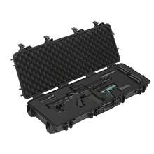 Hard Rifle Case, Lockable Rifle Case With Pre-Cut Foams, 40 In Gun Storage With Wheels, IP67 Waterproof & Dustproof Movable Large Pistol Storage For Rifles, Shotguns, Airsoft Guns, Black - 40*12.7*5.4inch black - 查看 8