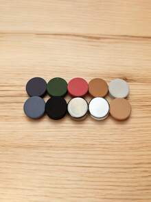 1/2/6个装免缝服装夹，围巾纽扣夹，时尚夹，扁平圆形服装夹，适用于毛衣、衬衫、围巾 - 米色/黑色/蓝色/粉色/白色 - 快速调节和造型 - 免缝时尚纽扣，衬衫配饰，毛衣扣件 - A - 查看 9