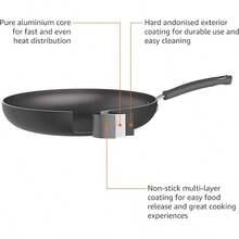 Hard Anodized Non-Stick 12-Piece Cookware Set In Black - Includes Pots, Pans & Utensils | Professional Kitchen Cookware Set, Heavy Duty Nonstick Pots And Pans, Complete Cooking Set With Utensils, Premium Induction Cookware - màu đen - Xem 6