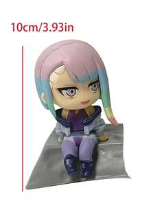 1/2件套动漫角色赛博朋克边缘行者Q版手办，桌面或车内装饰摆件，露西和戴维 - 彩色 - 查看 10