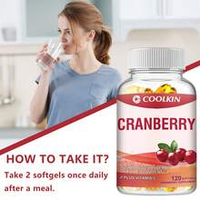 XEMENRY Cranberry - Kidney Cleansing, UTI Support And Cleanse, Promote Bladder And Urinary Tract Health - With Vitamin C - 120pcs - 120 Capsules(120粒) - 查看 8