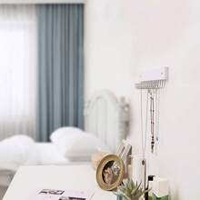 壁挂式项链挂钩 首饰展示架 木质自粘式手镯戒指收纳挂钩 - 彩色 - 查看 2