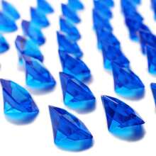 40+ Pieces Large Acrylic Diamond Crystals Gems Treasure Gemstones For Table Scatters Vase Fillers Decoration Party Treasure Hunting Arts And Crafts - Royal Blue - 皇家藍 - 查看 2
