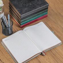 B5 360 Pages Lined Journaling Notebooks With Pen, Journals For Women Men Writing Notebook, Tree Of Life Design, Brown Edge, Fine Inner Pocket - Grey - PremiumGreyB5Lined - View 5