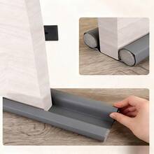 1pc Leather Door Seal Strip, EPE Foam + Leather Insulation Weatherstrip - Multicolor - View 13