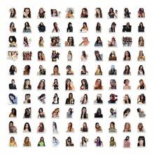 100 miếng dán hoạt hình graffiti nhóm nhạc nữ Katseye, thích hợp để trang trí tủ lạnh, hành lý, máy tính xách tay. - Nhiều màu - Xem 2