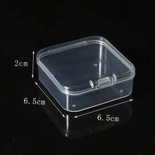1/12pcs Mini Sticker Storage Box, Transparent Plastic Container, Upgraded Thicker , Suitable For Collecting Small Items, Beads, Jewelry, Business Cards, Game Accessories, Crafts, School Supplies, Fishing Lures, Small Storage Box - Transparent - View 9