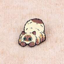 Raccoon, Panda Enamel Brooch, Cute Cow, Dragon Lapel Pin, Pine Tree Brooch, Badges, Backpack & Clothing Accessories, Funny Jewelry Gifts - Black - View 11