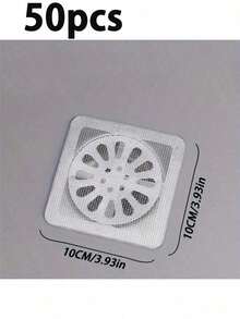 100/50/40/1pc Disposable Drain Clog Remover (Recommended To Replace Every 2-3 Days), (Watch Video Before Use) Disposable Shower And Bathtub Hair Catcher, Easy To Install Drain Filter Sticker, Kitchen, Sink And Laundry Room Disposable Drain Cover, Effective Hair And Pest Blocking Sticker, Valentine''s Day - Multicolor - View 12