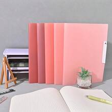 5Pcs Gradient Report Covers With Swing Clip, Report Folder For A4 & Letter Size Paper, Plastic Folders With Double Clip, Presentation Binder For Schoolsss Business (Pink) - 粉色 - 查看 8
