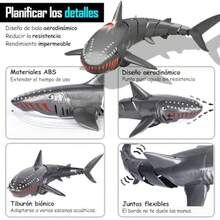 CYPNJuguete de Tiburón con Control Remoto de 24 G Juguetes Eléctricos de Peces de Tiburón RC Tiburón De Simulación de Control Remoto Regalos de Cumpleaños para Niño Adolescentes y HombreFashion - 223219791 - Ver 3