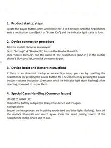 Wireless Bluetooth Headphones, Stylish Design, Long-Lasting Battery Life, Foldable For Storage, Low Latency Gaming - Black - View 12