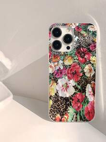 豹纹花卉彩绘羽毛雪纺防震手机壳，兼容 14、14 Pro、14 Pro Max、13、13 Pro、13 Pro Max、11、11 Pro Max、12、12 Pro、12 Pro Max、XR、XS、15、15 Pro、15 Pro Max、16、16 Pro、16 Pro Max、17、17 Pro、17 Air、17 Pro Max、S23、S24、A04、A05、A14、A12、A15、A33、A53、A32、A35、A34、13、13 Pro、14、14 Pro、15、15 Pro、Redmi系列等机型，高端防震手机壳 - 彩色 - 查看 3