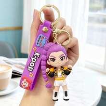 1pc Set Cute Kpop Christmas Keychain, Cartoon Pendant For Girls, Keychain, Tiger Keychain, Couple Keychain, Anime Phone Charm, Bag Accessory, Friend Gift (Silicone Product, Slight Color Transfer Is Normal) - Multicolor - View 12