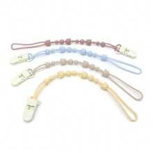 1-Pack Silicone Pacifier Chain - One-Piece Design Clip For Pacifiers/Teethers/Toys