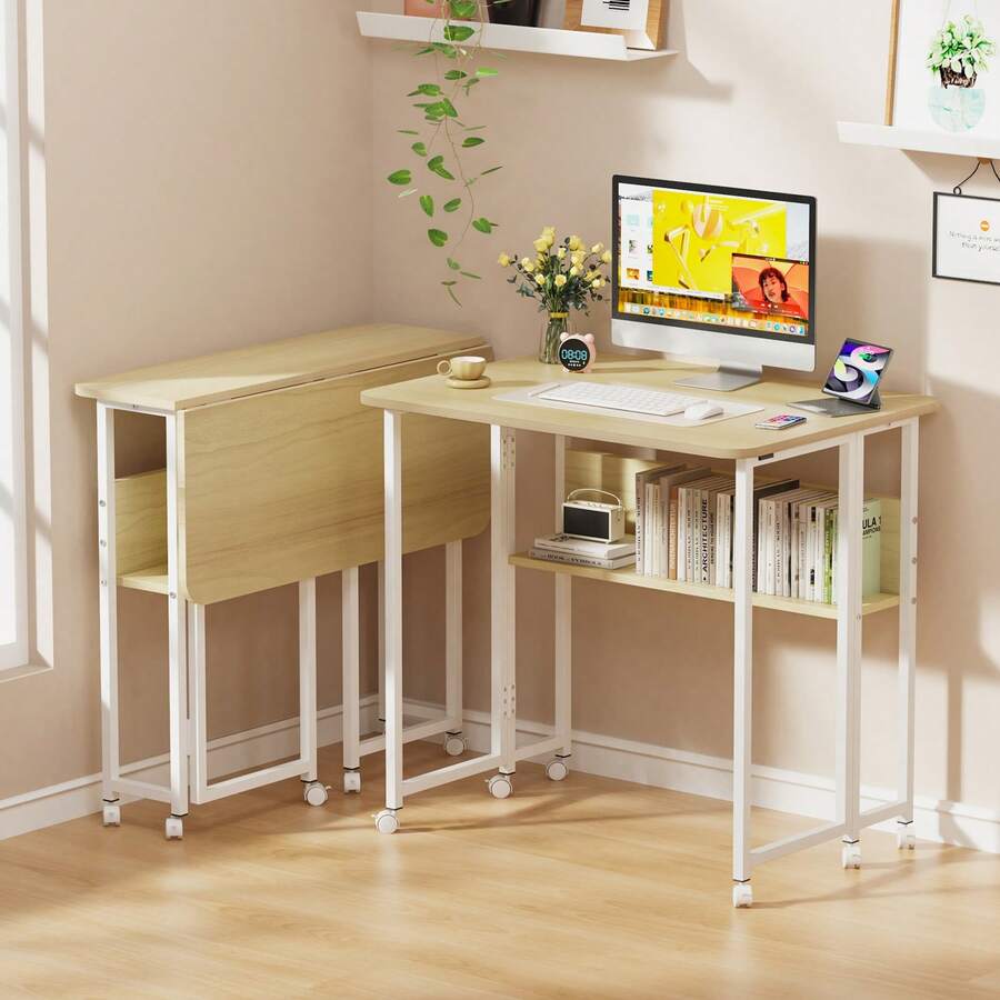 Table d'ordinateur à roulettes