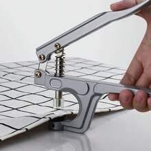 工艺服装用按扣钳，手持式按扣工具，免缝按扣冲压器，适用于T3、T5、T8按扣 - 銀色 - 查看 4