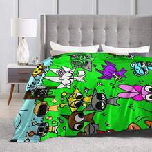 Sprunki Incredibox Games  Blanket Spring Autumn  Multi-Function Ultra-Soft Throw Blankets For Bedding Bedroom Quilt - 6 - Xem 3