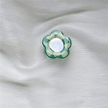 外星人亚克力树脂心形花朵透明装饰支架，慵懒可伸缩手机指环支架，夏季化妆镜装饰支架，优雅手机配件