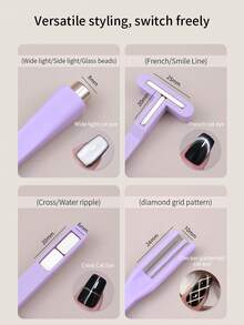 annies 八合一紫色美甲磁铁，包含精美图案、多功能玻璃珠和猫眼指甲油凝胶，特制强力磁铁。