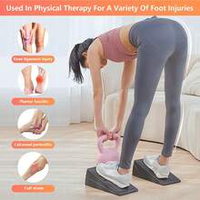 Slant Board For Calf-Stretching - Adjustable Foam Slant Board Wedge Incline Wedge Stretcher For Squats, Foot & Ankle Mobility, Portable Fitness Equipment, Balance Block - Black - View 4