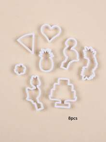 Flamingo Icing Cookie Plastic Mold Cartoon Birthday Wedding Fondant Cutter Baking Tool Set - White - View 13