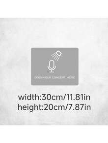 演唱会主题趣味静电贴纸，简约北欧ins风，无需胶水，可移除，适用于浴室、卧室、KTV、墙面和玻璃装饰 - 彩色 - 查看 10