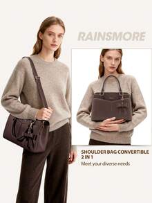 女士真皮手提包 防水斜挎包 女士防盗手提包 - 彩色 - 查看 7