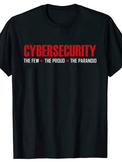 Camiseta de ciberseguridad, regalo de cumpleaños de manga corta para hombres, ropa informal y holgada