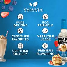 Syruvia Sugar-Free Cheese Pancake Coffee Syrup - 25.4 Fl Oz Premium Coffee Flavoring Syrup - 0 Calorie- Kosher Syrups, Gluten Free, Perfect For Drinks, Soda, Shakes, Desserts, And More. - 25.4 Fl Oz - View 5