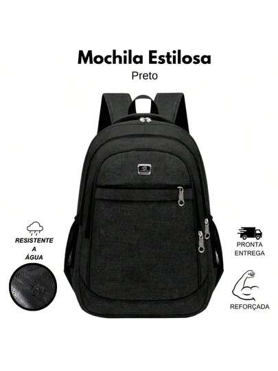 Mochila Bolsa Reforçada Notebook Resistente Trabalho Faculdade