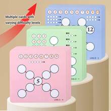 1件装数学加法计算数字数组游戏，益智解谜，数字填充，认知训练玩具，适合3岁以上儿童 - 彩色 - 查看 5