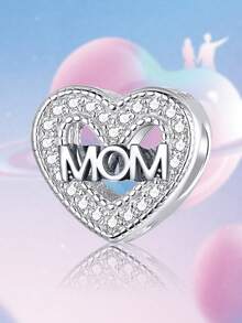 1件圣诞时尚闪亮心形串珠吊坠，适合女士手链、手镯DIY饰品制作及日常穿搭配饰，是女孩情人节的理想之选。 - 字母愛心 - 查看 5