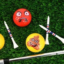 WUDAY Pelotas de golf con diseño de caca, pelotas de práctica de golf prácticas, regalo de broma para familiares y amigos en el Día de los Inocentes, Día de San Valentín - Multicolor - Ver 7