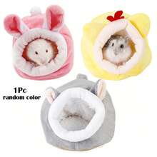 1 chiếc ổ bông cho chuột hamster, nhà ngủ ấm áp mùa đông cho thú cưng nhỏ, giường ngủ mùa đông mềm mại dễ thương, màu ngẫu nhiên - Nhiều màu - Xem 12