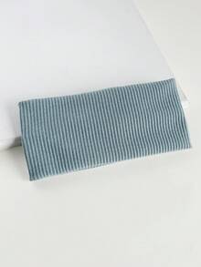 1 قطعة شريط رأس مضفر بسيط، بطراز كلية وموضة الشارع الرياضية، متوفر باللون الوردي والأسود والأبيض وألوان أخرى، مناسب للرجال والنساء، إكسسوار سنوي، إكسسوارات شعر نسائية، شريط رأس أنيق، وشاح رأس نسائي، شريط امتصاص العرق للتمرين - أزرق ضبابي - مشاهدة 6