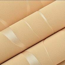 1 Roll 3D Embossed Wavy Striped Wallpaper, 3D Wavy Striped Embossed Wallpaper, Fabric Material, Modern Geometric Pattern, Grayish Brown With Silver Glitter, Straight Line Matching Shape And Stripes, Suitable For Living Room, Bedroom, Kitchen