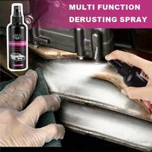 Universal Car Metal Rust Remover And Protective Spray, Iron Conversion Agent Spray, Metal Rust Remover, Suitable For Car Parts, Tires, Rims, Doors, Etc., Effectively Removes Rust And Repairs