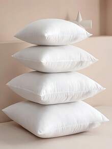 1pc High-Density Support Throw Pillow Insert, Premium Multi-Season & Multi-Scene Use For Sofa, Bed, Car Seat, Decorative Cushion Insert, Suitable For Living Room, Bedroom Headboard, Car Seat, Valentine's Day Decor - White - View 3