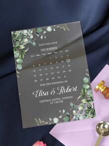 Versatile Acrylic Invitation Cards, Minimalist & Versatile, Suitable For Baby Shower, Housewarming, Birthday, Party, Engagement, Customizable High-Quality Design - Multicolor - View 20