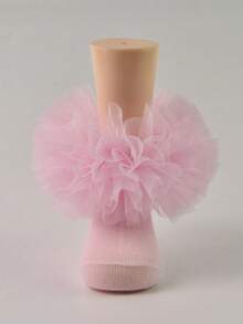 2pairs Girls Ruffle Frilly Socks, Puffy Princess Baby Toddler Soft Socks - Multicolor - View 4