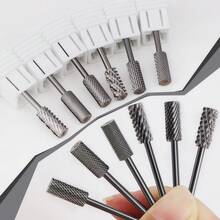 1pc 5.35mm Tungsten Carbide Barrel Nail Drill Bit, Manicure Accessory