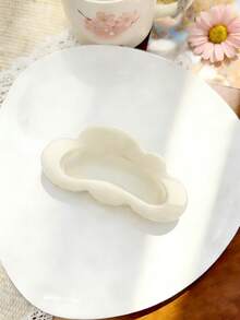 2 piezas/1 pieza Pinzas para el cabello de mujer con diseño de nube blanca y triángulo amarillo de plástico, de moda y versátiles, elegantes y minimalistas, pinzas de unicolor, adecuadas para uso diario, casual, fiesta, playa, vacaciones, peinado, lavado de cara/cabello, maquillaje, accesorios de vestir, pinzas para el cabello de otoño, accesorios para el cabello de otoño, pinzas para el cabello de invierno, pinzas para el cabello de primavera, pinzas para el cabello de verano - Multicolor - Ver 7