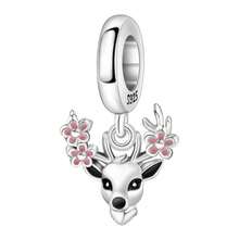 Cute Panda Animal 925 Sterling Silver Charms For Bracelets And Necklace Dangle Pendants Butterfly Elephant Dog Bead Jewelry Present For Women Family Friends - SilverDeerCharms - 查看 1