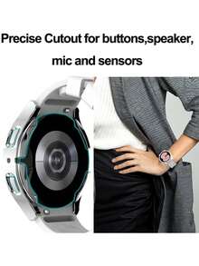 5 Piezas Funda Compatible con Samsung Galaxy Watch 5/Watch 4 40mm, Resistente a Rayones TPU Protector de Pantalla, Cobertura Completa, Alta Claridad, Suave Shell Edge Frame,38913269 - Multicolor - Ver 6