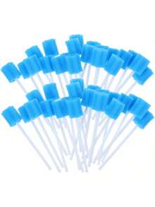 EstiloTendenciaHealifty 100Pcs Hisopos Oral Desechable, Mouth Swabs Sponge Y Cuidado Esponjas Diente Limpieza Boca Azul 9.5CmCalidad PremiumVersióN Mejorada - 1 - Ver 8