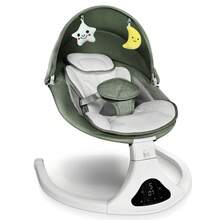 Baby Swing For Infants To Toddler, Portable Baby Swing With Remote Control, 5 Speeds, 3-Point Harness For Newborn  (Green) - 綠色 - 查看 1
